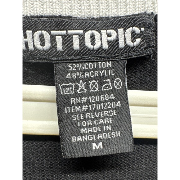 NWT Hot Topic Skull Girls Sweater Vest in Black size Medium‎ - Picture 4 of 5